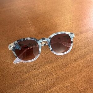 KREWE Blue and Brown Patterned Sunglasses